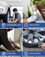 Compresseur d’Air Portatif MICHELIN MB3650 – Cuve 50 L – Moteur 3 CV – 10 Bar – 360 L/min – Image 4